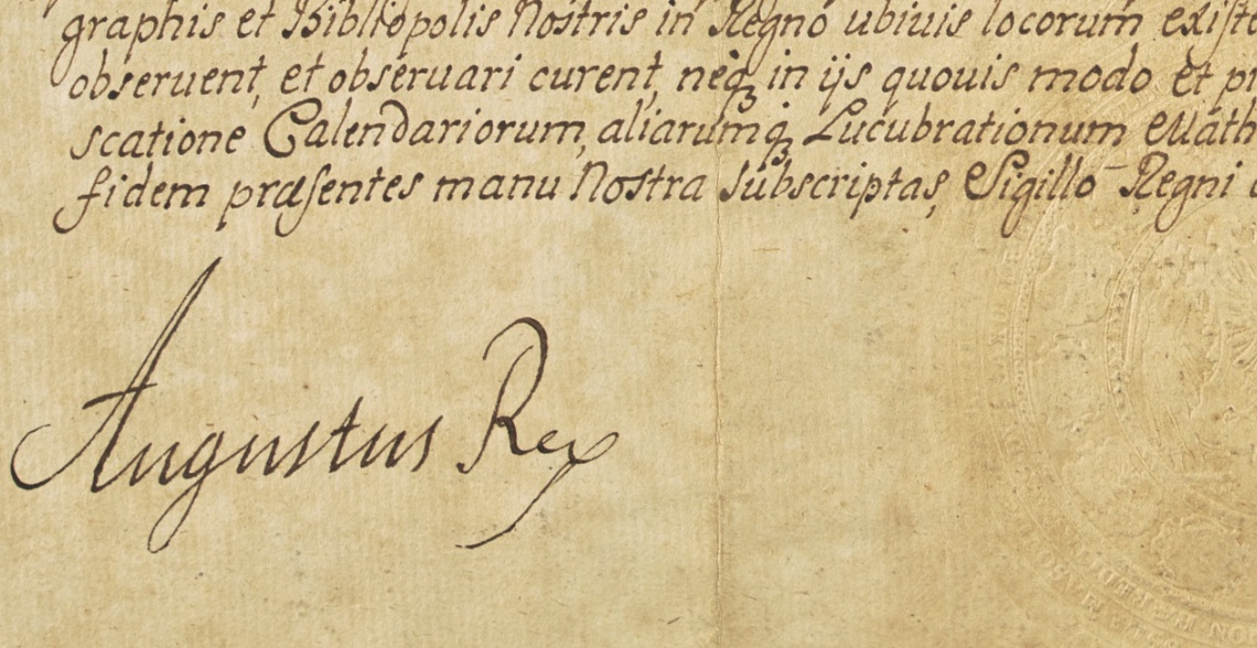 Dokumenty króla Augusta II trafią do Biblioteki Narodowej