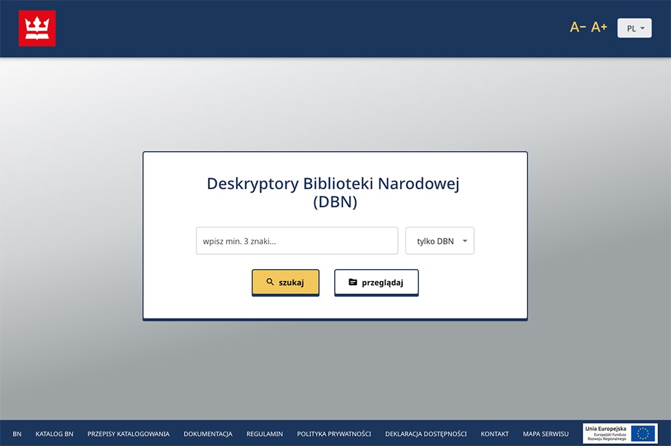 Serwis Deskryptory Biblioteki Narodowej (DBN)