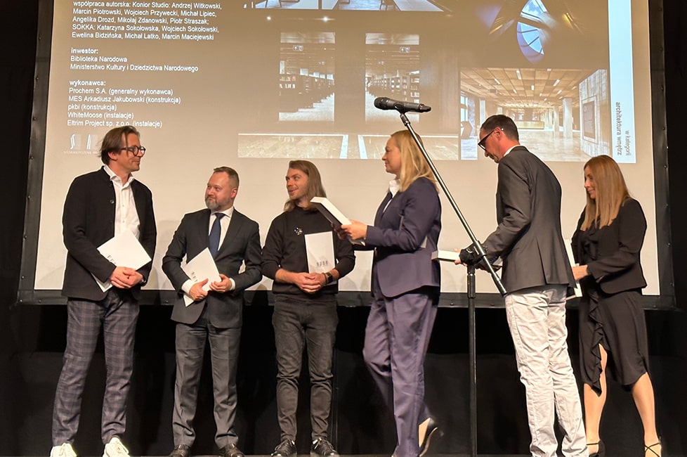 Nagroda Roku SARP w kategorii architektura wnętrz dla nowych czytelń BN
