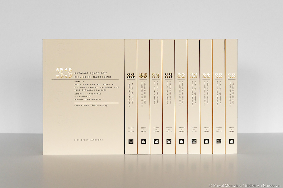 Tom 33. Katalogu Rękopisów Biblioteki Narodowej opublikowany