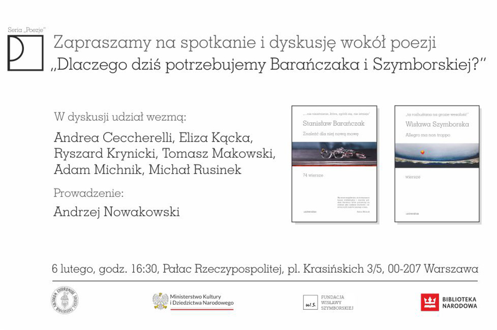 Dlaczego dziś potrzebujemy Barańczaka i&nbsp;Szymborskiej?