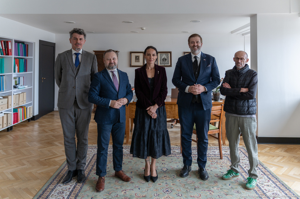 Wizyta delegacji Republiki Kosowa w&nbsp;Bibliotece Narodowej