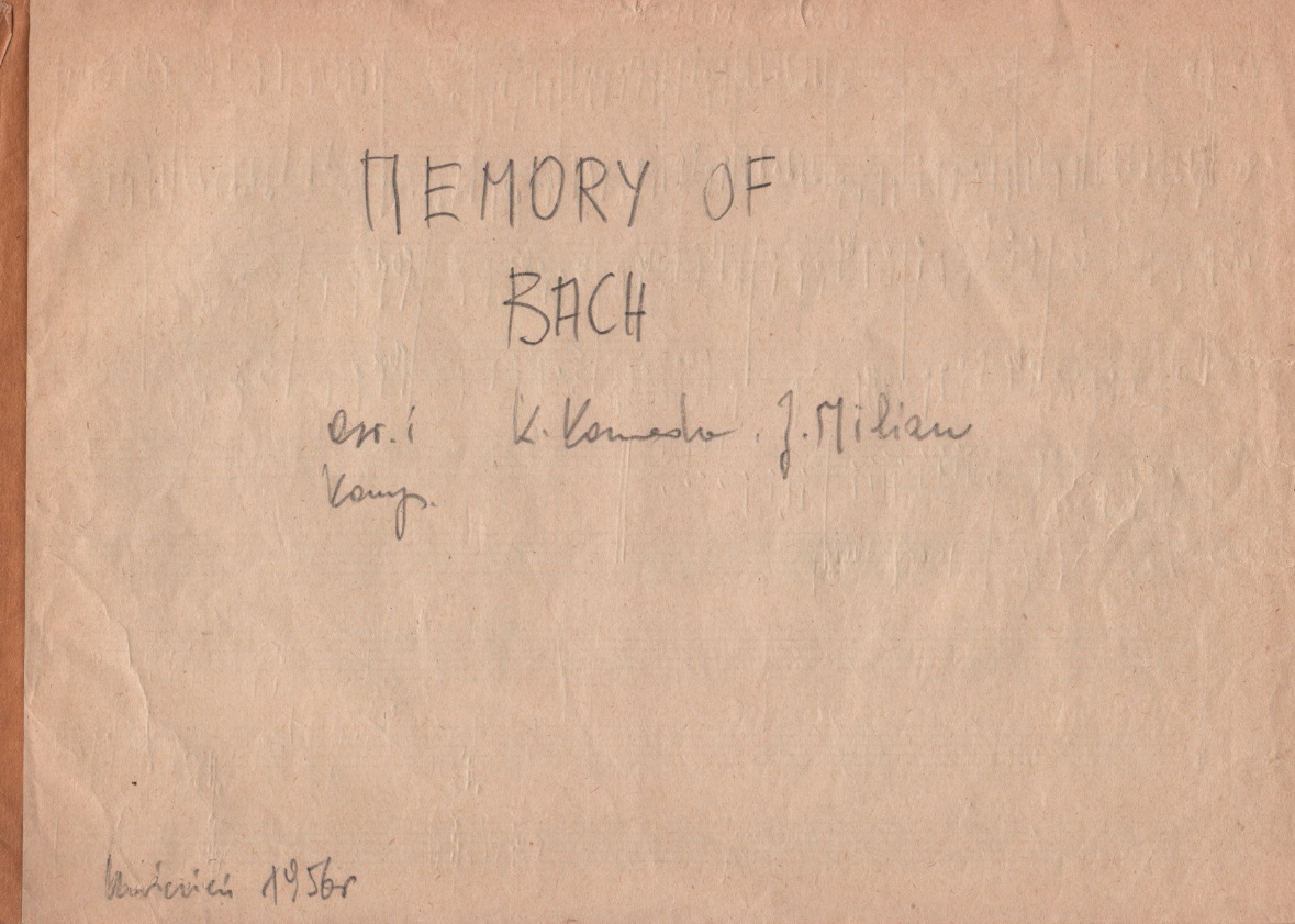 Rękopis Memory of Bach – Milian, Komeda