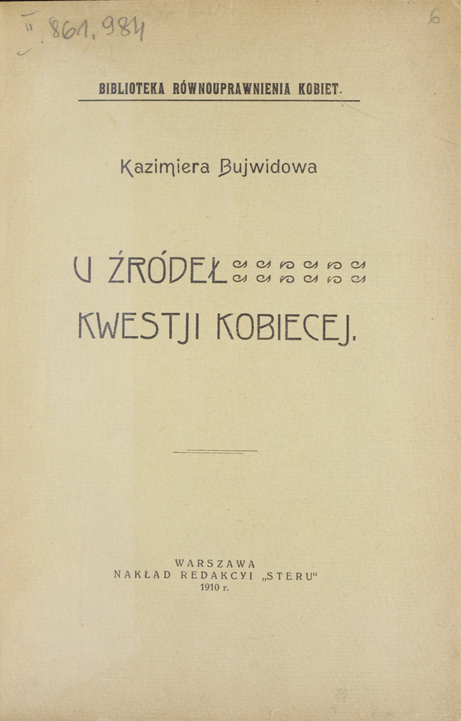 U źródeł kwestji kobiecej